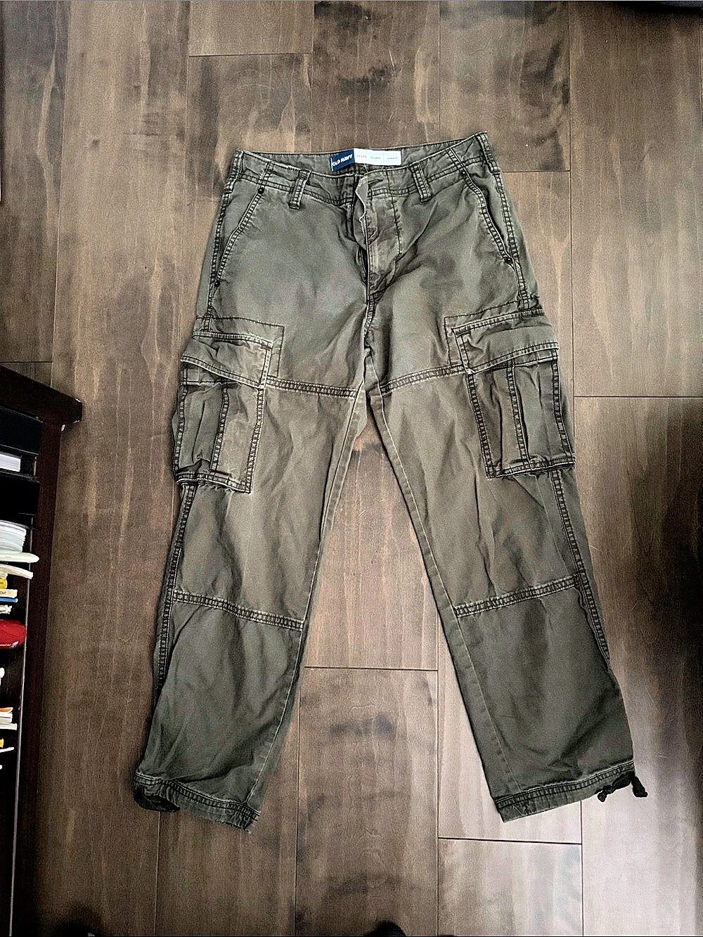 Old Navy Loose Taper Non-Stretch '94 Cargo Pants Green Waist 28x30